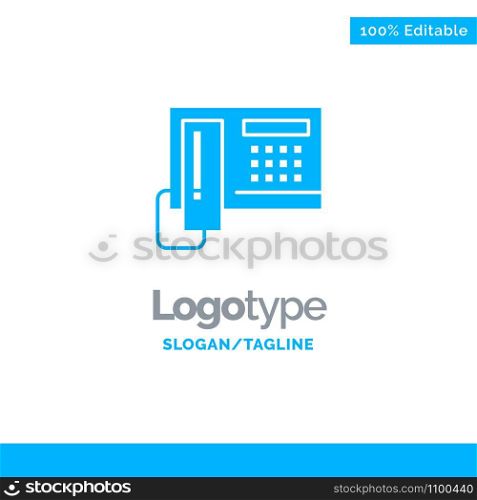 Telephone, Phone, Cell, Hardware Blue Business Logo Template