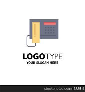 Telephone, Phone, Cell, Hardware Business Logo Template. Flat Color