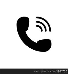 telephone ringing vector design illustration