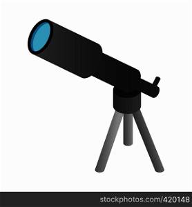 Telescope 3d isometric icon isolated on a white background. Telescope 3d isometric icon