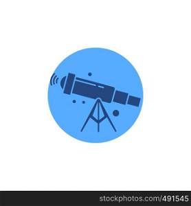 telescope, astronomy, space, view, zoom Glyph Icon.. Vector EPS10 Abstract Template background