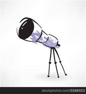 telescope grunge icon