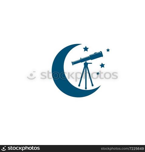 telescope icon vector illustration design template