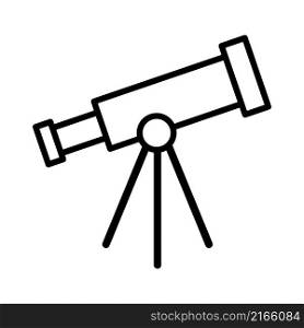 Telescope icon vector sign and symbol on trendy design