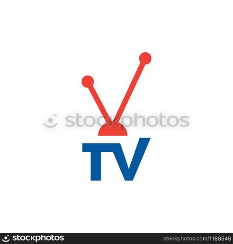 Televeision tv graphic design template vector isolated