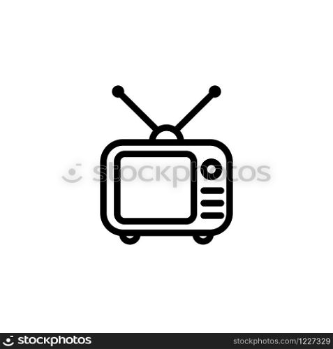 television icon design template vector