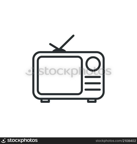 television icon design vector templates white on background