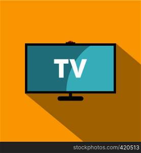 Television icon. Flat illustration of television vector icon for web. Television icon, flat style