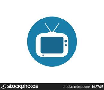 television icon logo vector illustration design