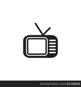 television icon vector design templates white on background