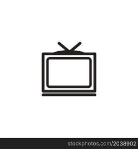 television icon vector design templates white on background