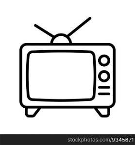 Television icon vector on trendy design