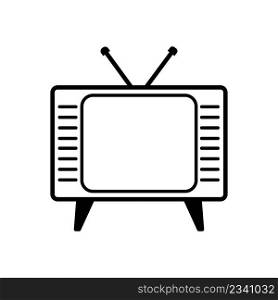 Television icon vector sign and symbols