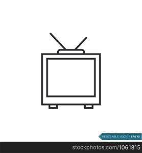 Television Icon Vector Template Illustration Design