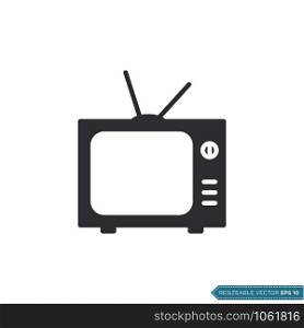 Television Icon Vector Template Illustration Design