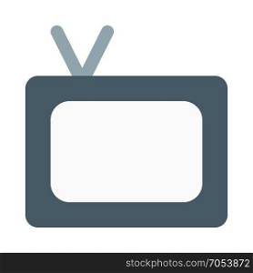 television on isolated background