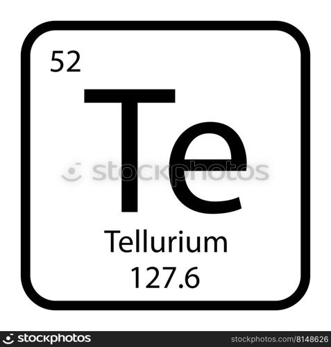 Tellurium icon vektor illustration design