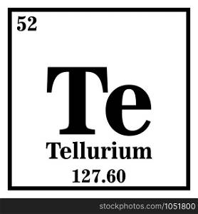 Tellurium Periodic Table of the Elements Vector illustration eps 10.. Tellurium Periodic Table of the Elements Vector illustration eps 10