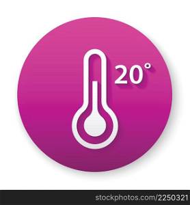 temperature circle 3d icon