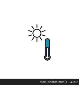 temperature icon design vector template