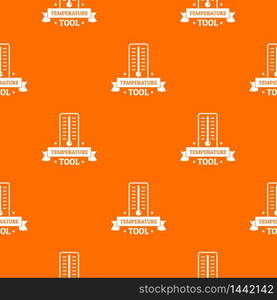 Temperature tool pattern vector orange for any web design best. Temperature tool pattern vector orange