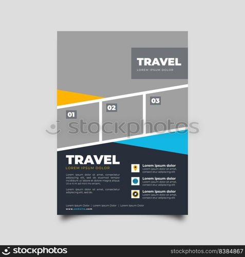 Template abstract business flyer