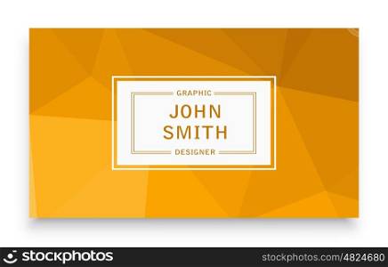template business card. Business template business card with an abstract background for the presentation and creativity