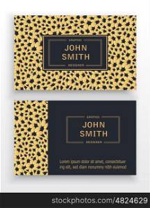 Template business cards. Template business cards for design of a repeating pattern