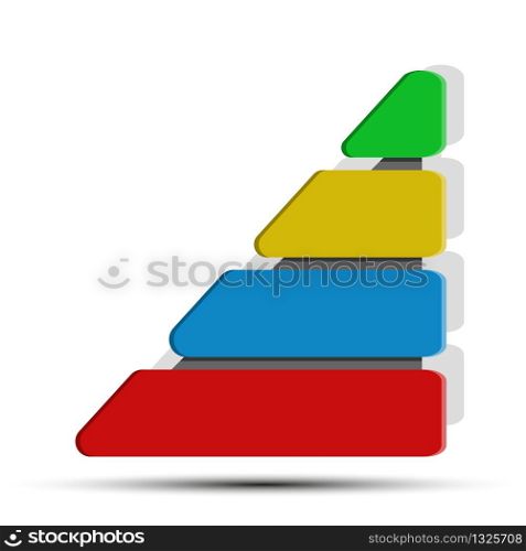 Template business plan, sales, marketing, business and finance. 3 steps to success. Vector stock illustration.