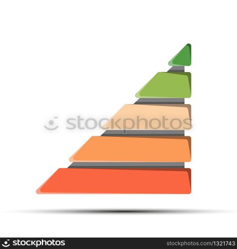 Template business plan, sales, marketing, business and finance. 5 steps to success. Vector stock illustration.