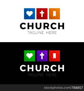Template christian logo, emblem for school, college, seminary, church, organization.