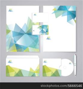 Template for Business artworks. Bio style. Vector Illustration.