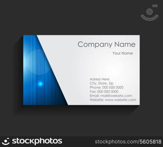 Template for Business Card Vector Illustration for you