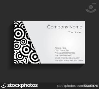 Template for Business Card Vector Illustration for you