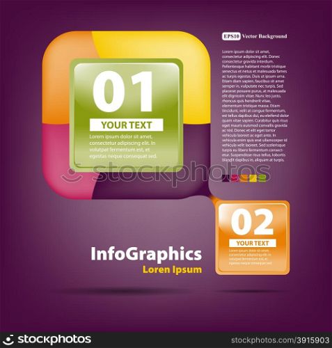 Template for design in the style of infographics