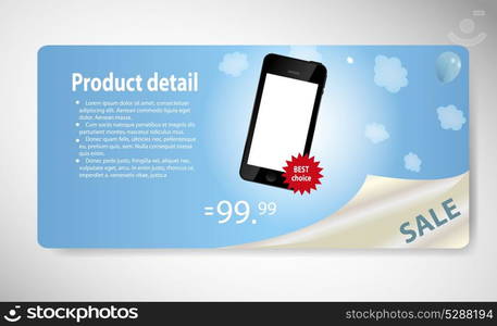 template for smart phone and mobile phone banner vector illustration