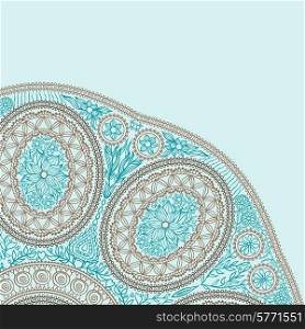 Template frame design for card. Ornamental round lace.. Template frame design for card. Ornamental round lace
