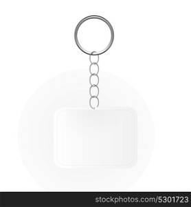 Template Keychain Keys on a Ring with a Chain. Vector Illustration. EPS10. Template Keychain Keys on a Ring with a Chain. Vector Illustrati