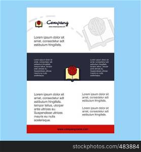 Template layout for Artificial intelligence comany profile ,annual report, presentations, leaflet, Brochure Vector Background