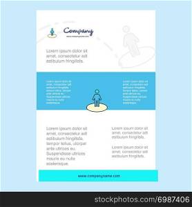 Template layout for Avatar comany profile ,annual report, presentations, leaflet, Brochure Vector Background