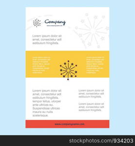 Template layout for Blast comany profile ,annual report, presentations, leaflet, Brochure Vector Background