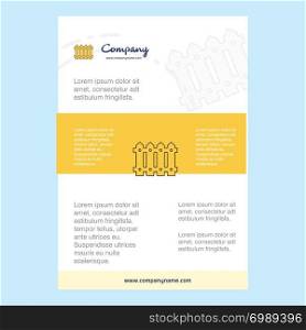 Template layout for Boundary comany profile ,annual report, presentations, leaflet, Brochure Vector Background