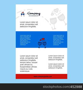 Template layout for Cheers comany profile ,annual report, presentations, leaflet, Brochure Vector Background