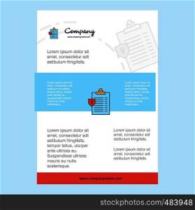 Template layout for Clipboard comany profile ,annual report, presentations, leaflet, Brochure Vector Background