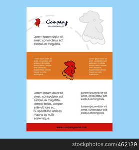 Template layout for Cock comany profile ,annual report, presentations, leaflet, Brochure Vector Background