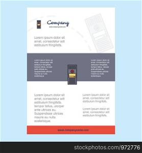 Template layout for CPU comany profile ,annual report, presentations, leaflet, Brochure Vector Background