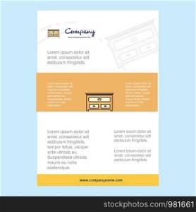 Template layout for Cupboard comany profile ,annual report, presentations, leaflet, Brochure Vector Background