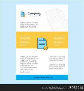 Template layout for Document comany profile ,annual report, presentations, leaflet, Brochure Vector Background