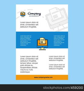 Template layout for Document downloading comany profile ,annual report, presentations, leaflet, Brochure Vector Background