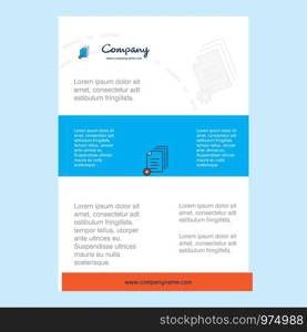 Template layout for Document setting comany profile ,annual report, presentations, leaflet, Brochure Vector Background